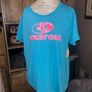 Mossy Oak Neon Blue & Pink Tee - 2X NWT
